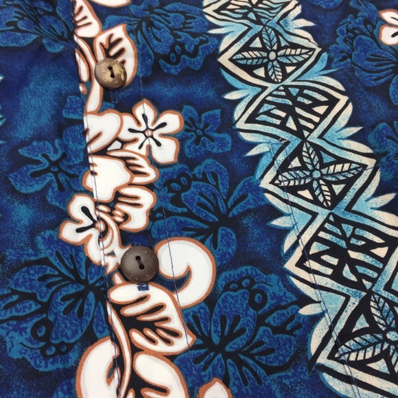 Hilo Hattie Hawaiian Shirt, Men’s Large beach tiki - Picture 4 of 6